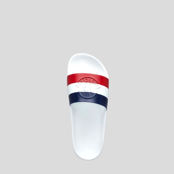🆕 🩴 Moncler Basile Slides🔥🌟✨Size: 40 Color: White - Picture 3 of 4